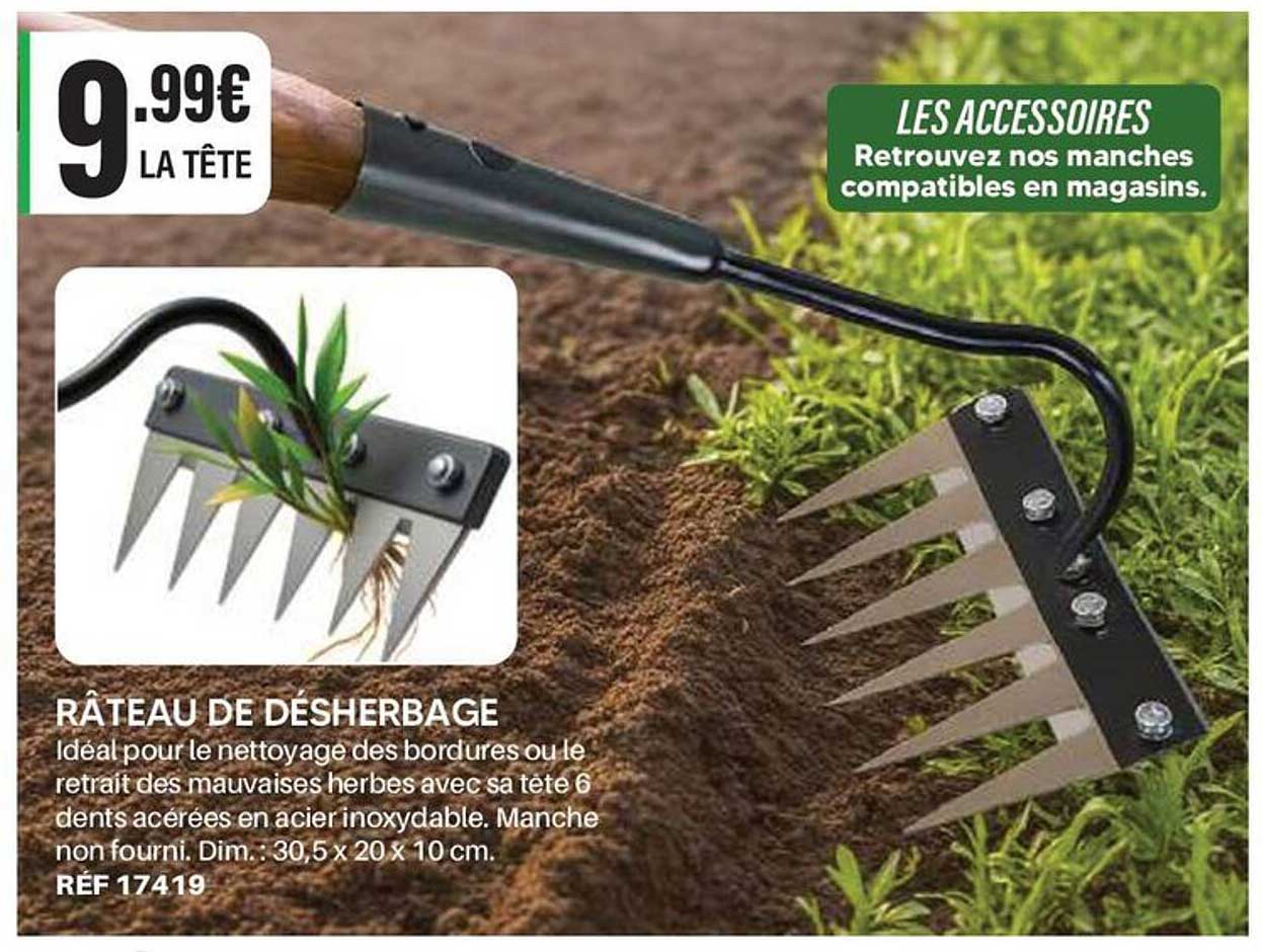 RÂTEAU DE DÉSHERBAGE