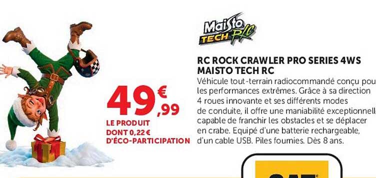 RC ROCK CRAWLER PRO SERIES 4WS MAISTO TECH RC