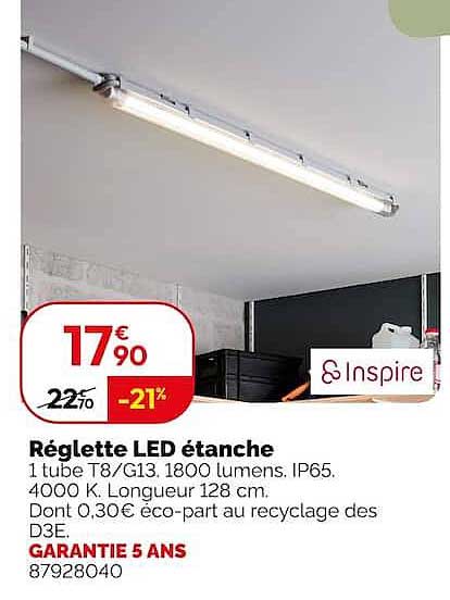 Réglette LED étanche