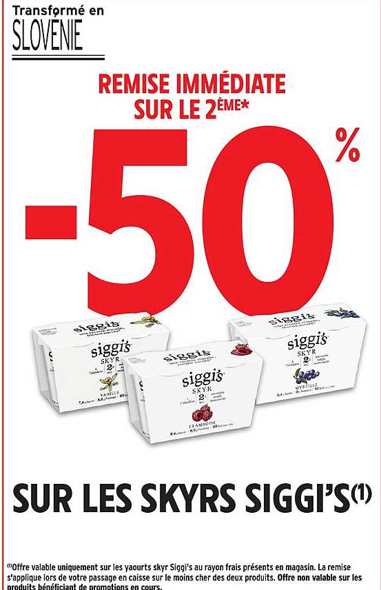 REMISE IMMÉDIATE SUR LE 2ÈME*