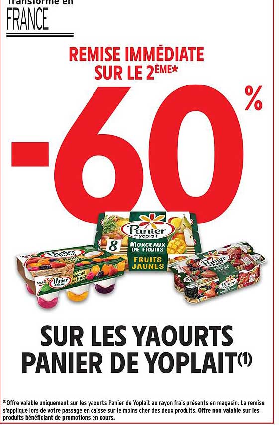 REMISE IMMÉDIATE SUR LE 2ÈME*