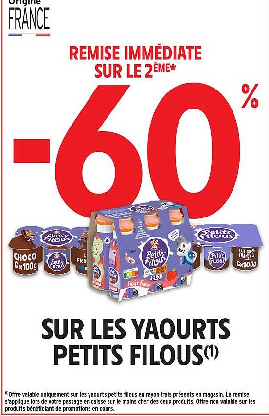 REMISE IMMÉDIATE SUR LE 2ÈME*