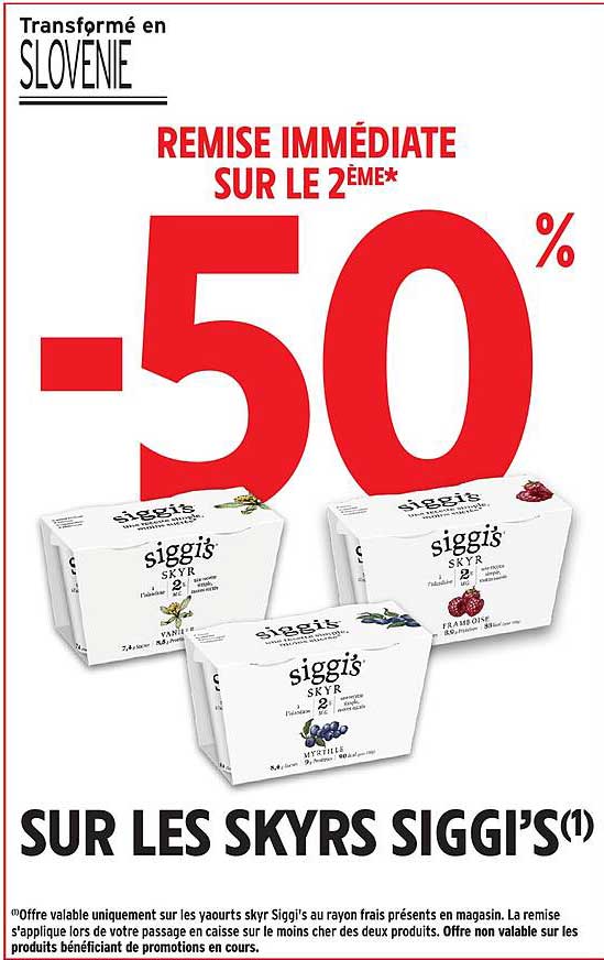 REMISE IMMÉDIATE SUR LE 2ÈME*