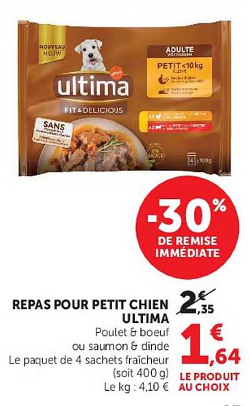 REPAS POUR PETIT CHIEN ULTIMA