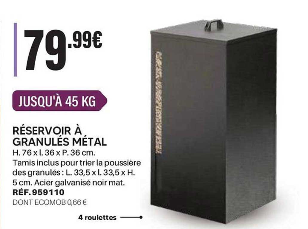 RÉSERVOIR À GRANULÉS MÉTAL