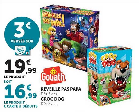 REVEILLE PAS PAPA
Dès 5 ans.
CROC DOG
Dès 5 ans.