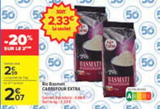 Riz Basmati Carrefour Extra