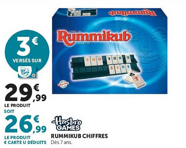 RUMMIKUB CHIFFRES