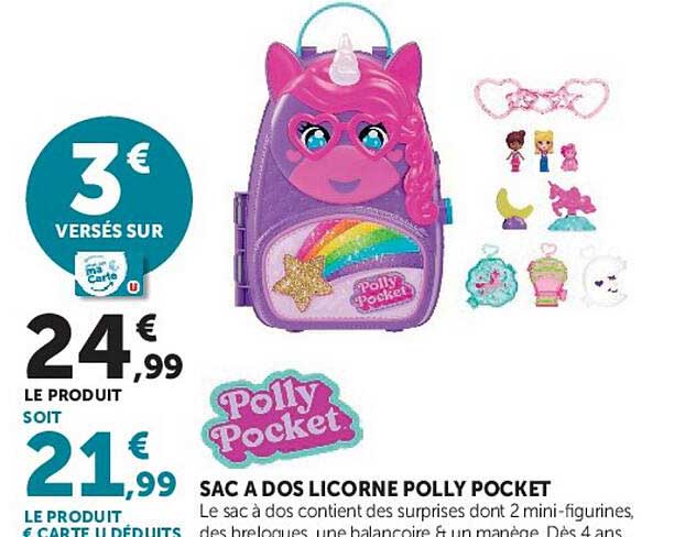 SAC À DOS LICORNE POLLY POCKET