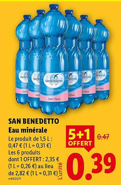 SAN BENEDETTO Eau minérale