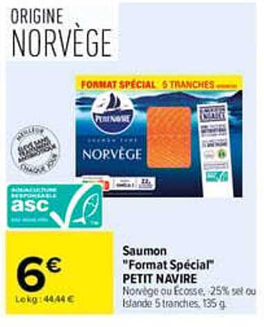 Saumon "Format Spécial" PETIT NAVIRE