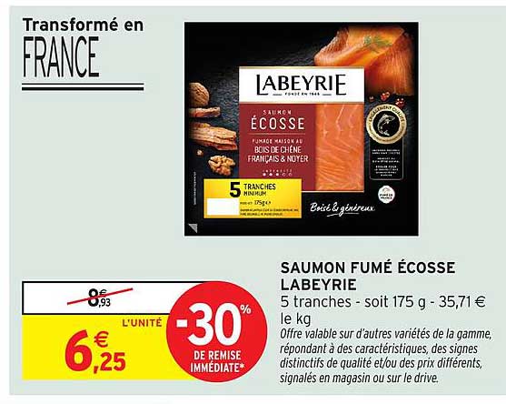 SAUMON FUMÉ ÉCOSSE LABEYRIE