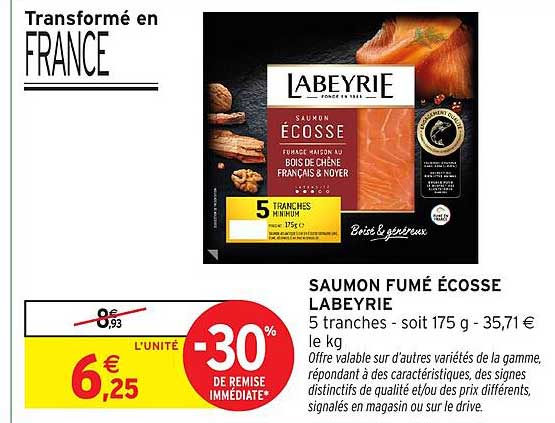 SAUMON FUMÉ ÉCOSSE LABEYRIE