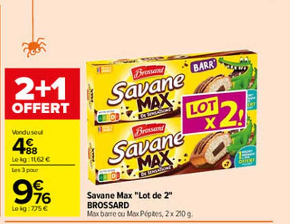 Savane Max "Lot de 2" BROSSARD