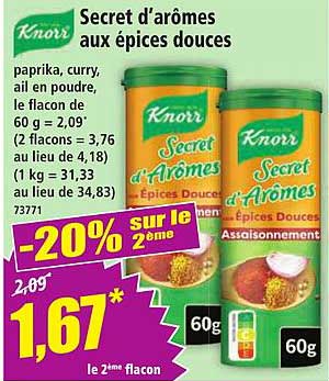 Secret d’arômes aux épices douces