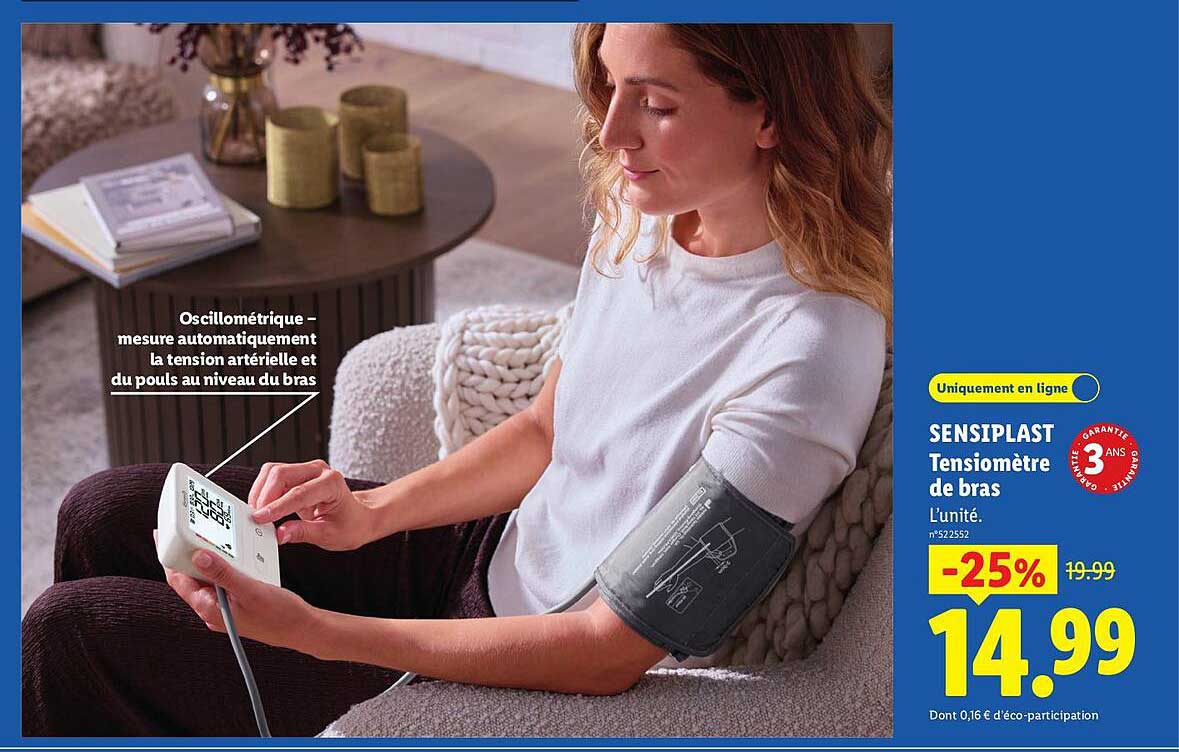 SENSIPLAST Tensiomètre de bras