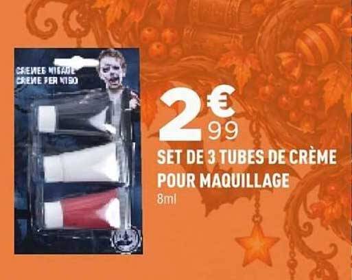 SET DE 3 TUBES DE CRÈME POUR MAQUILLAGE 8ml