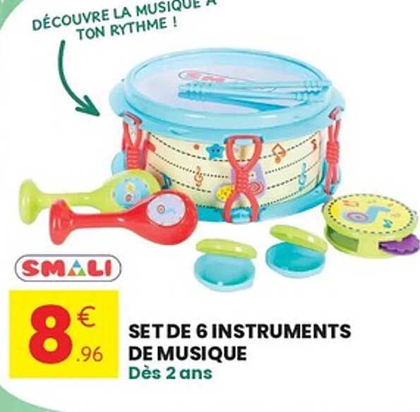 SET DE 6 INSTRUMENTS DE MUSIQUE