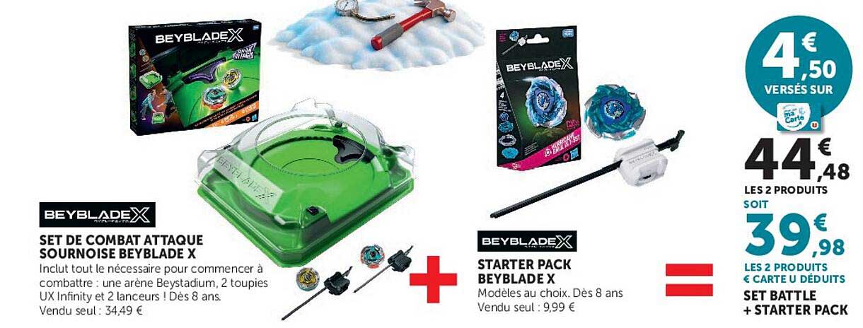 SET DE COMBAT ATTAQUE SOURNOISE BEYBLADE X