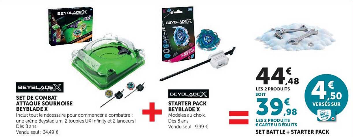 SET DE COMBAT ATTAQUE SOURNOISE BEYBLADE X