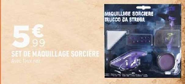 SET DE MAQUILLAGE SORCIERE