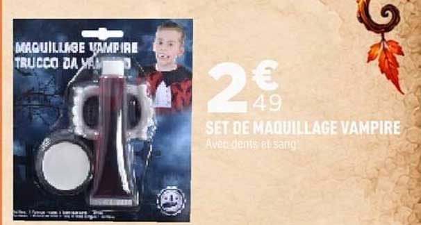 SET DE MAQUILLAGE VAMPIRE