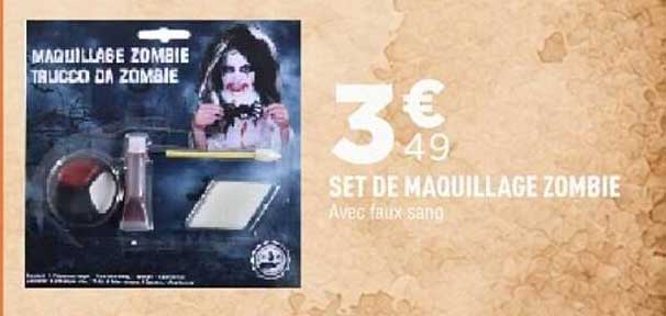 SET DE MAQUILLAGE ZOMBIE