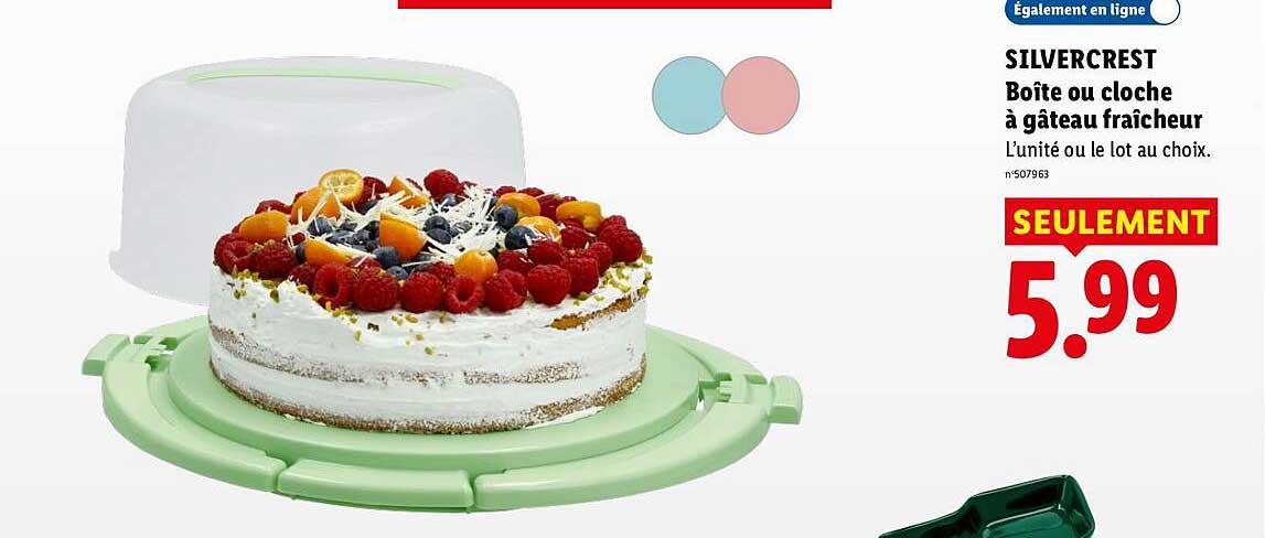 SILVERCREST Boîte ou cloche à gâteau fraîcheur