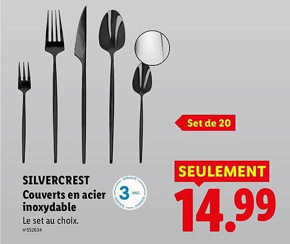 SILVERCREST Couverts en acier inoxydable