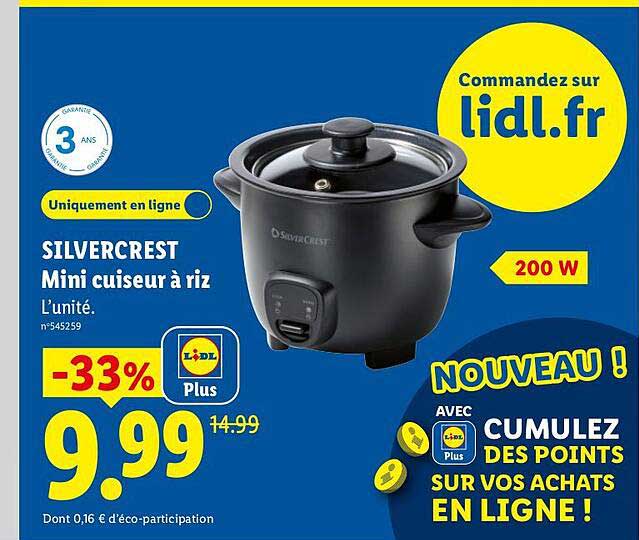 SILVERCREST Mini cuiseur à riz