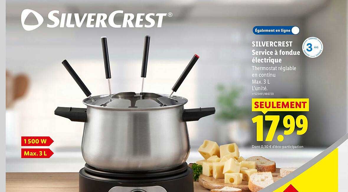 SILVERCREST Service à fondue électrique
