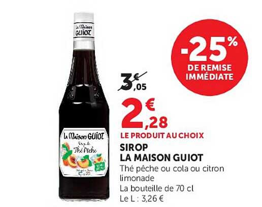 SIROP LA MAISON GUIOT