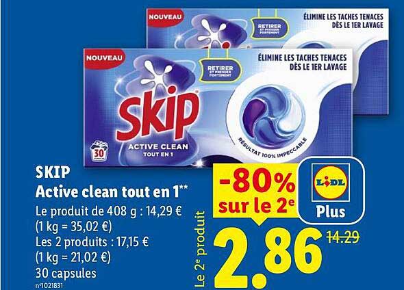 SKIP Active clean tout en 1**