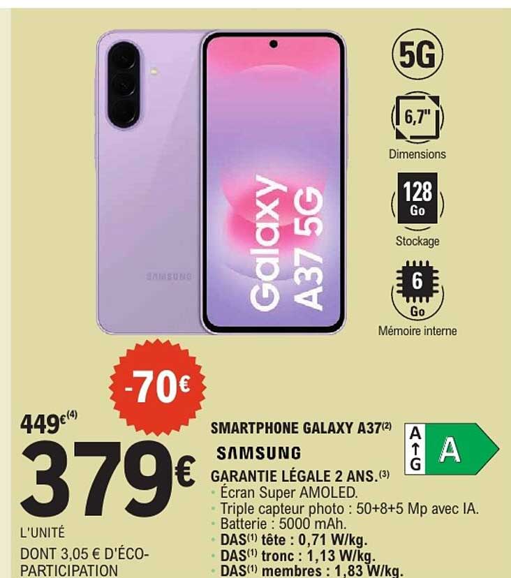 SMARTPHONE GALAXY A37 SAMSUNG