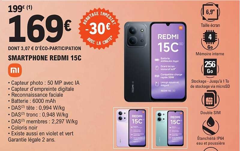 SMARTPHONE REDMI 15C
