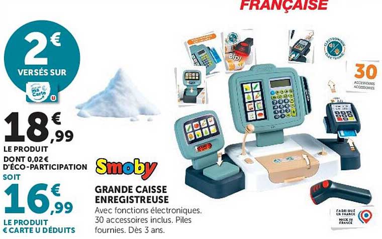 Smoby GRANDE CAISSE ENREGISTREUSE