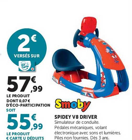 Smoby Spidey V8 Driver