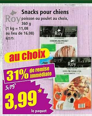 Snacks pour chiens