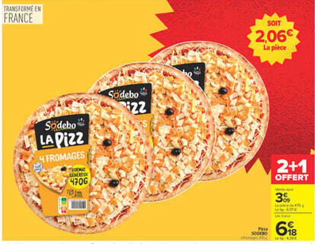 Sodebo La Pizz 4 Fromages