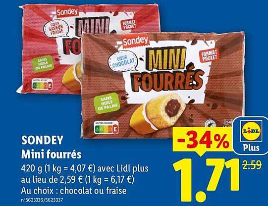 SONDEY Mini fourrés