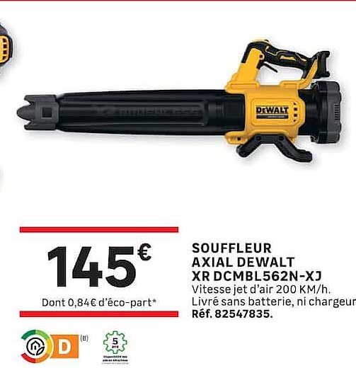 SOUFFLEUR AXIAL DEWALT XR DCBML562N-XJ