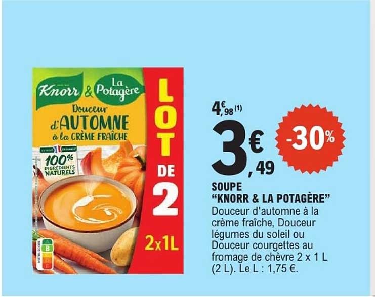 Soupe “Knorr & La Potagère”