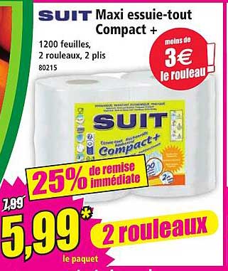 SUIT Maxi essuie-tout Compact +