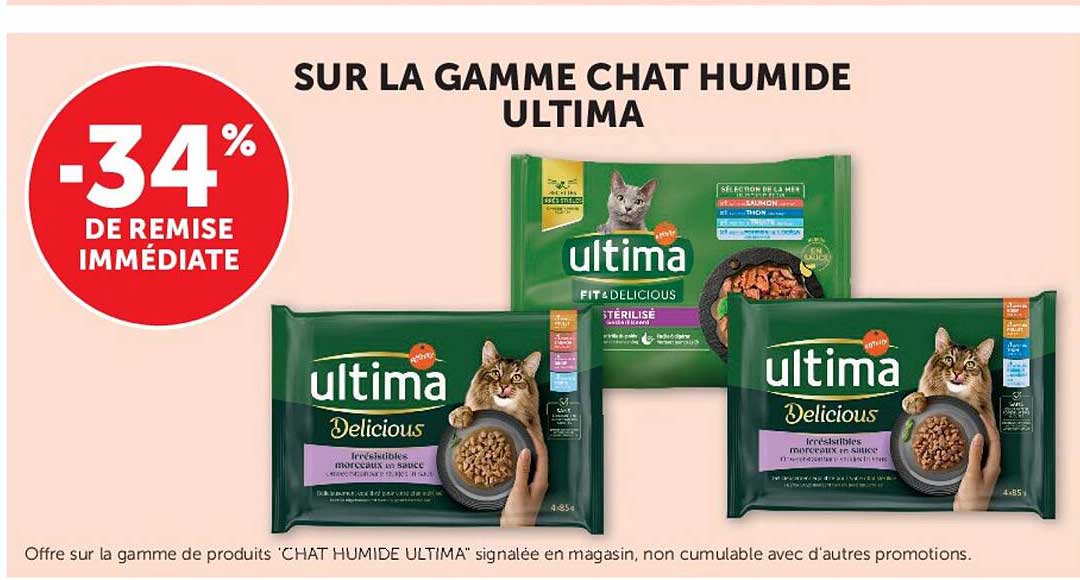 SUR LA GAMME CHAT HUMIDE ULTIMA