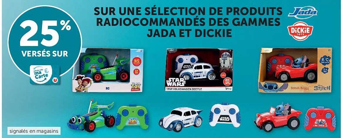 SUR UNE SÉLECTION DE PRODUITS RADIOCOMMANDÉS DES GAMMES JADA ET DICKIE