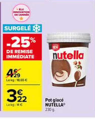 SURGELÉ -25% DE REMISE IMMÉDIATE