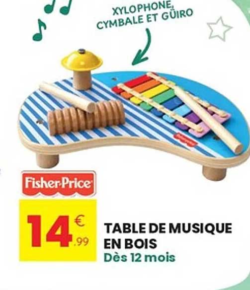 TABLE DE MUSIQUE EN BOIS