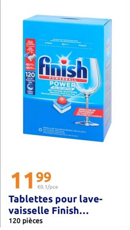 Tablettes pour lave-vaisselle Finish...