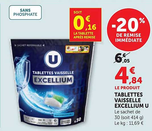 TABLETTES VAISSELLE EXCELLIUM U