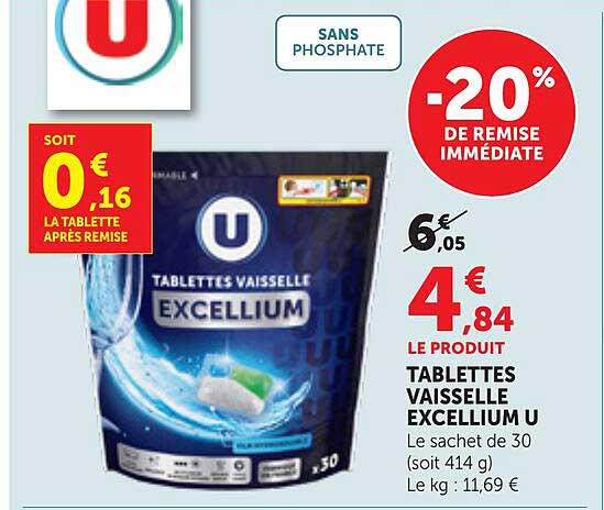 TABLETTES VAISSELLE EXCELLIUM U